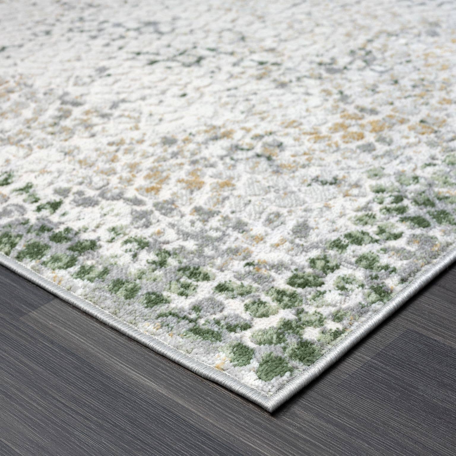 Atlas - Contemporary Grey Green Area Rug