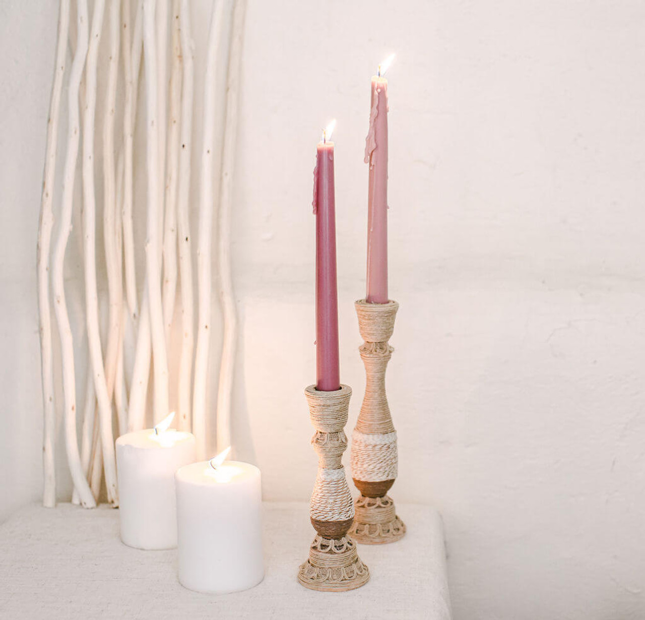 Wood Candle Sticks