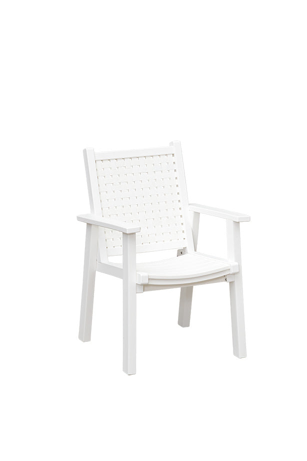Marina  dining chair in white - outdoor patio furniture