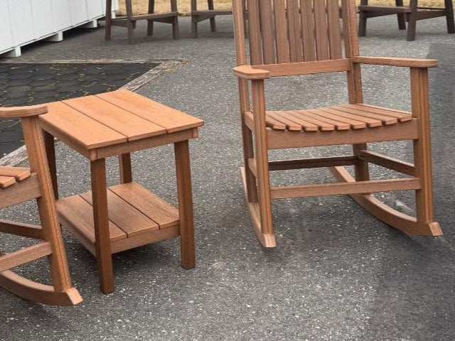 Plantation table in brown - Lancaster outdoor patio furniture