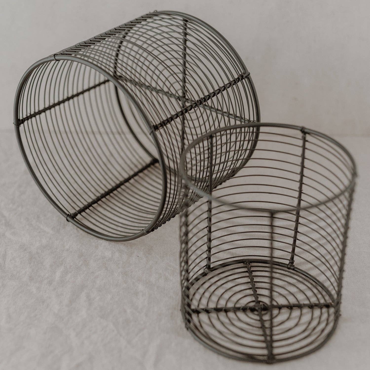 Set of 3 Wire Basket round