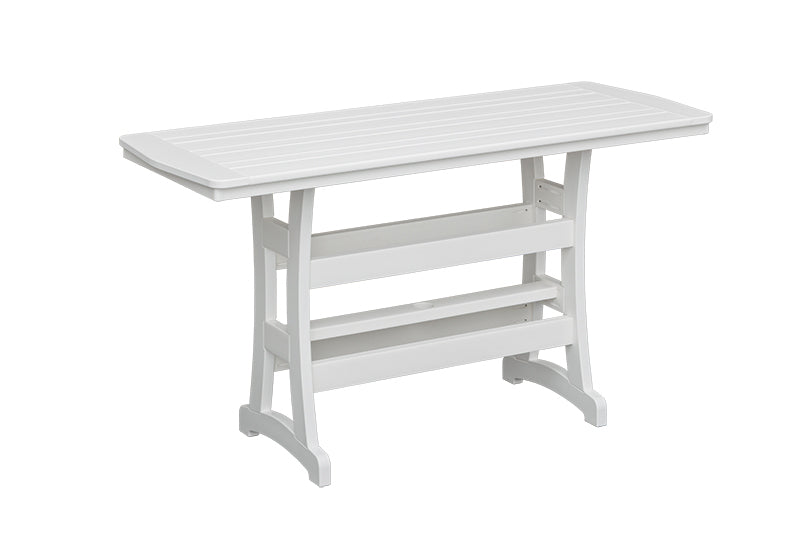 Bayshore  outdoor pub table in white - Lancaster  patio furniture
