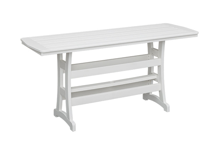 Bayshore patio pub table in white - Lancaster furniture