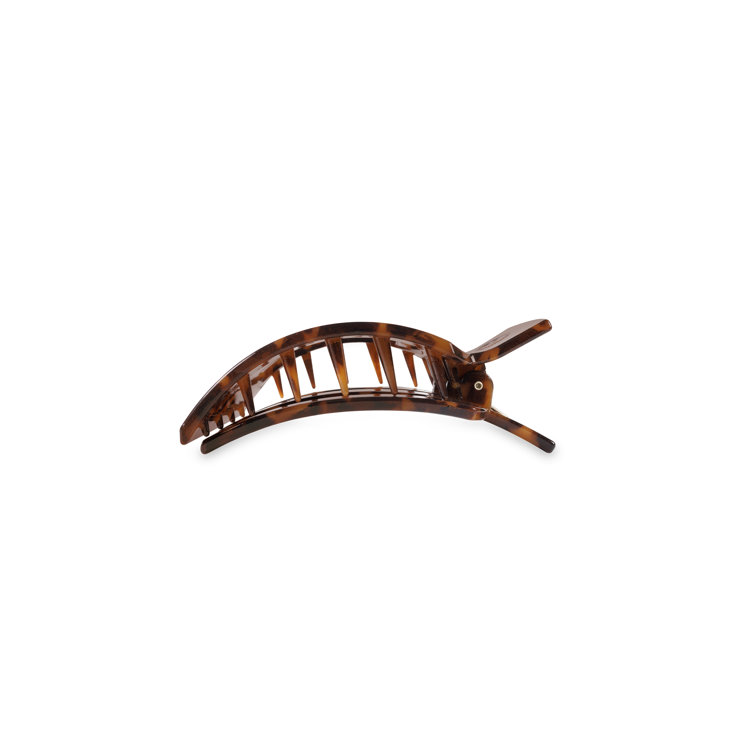 Square Flat Hair Clip | Small | Tortoise