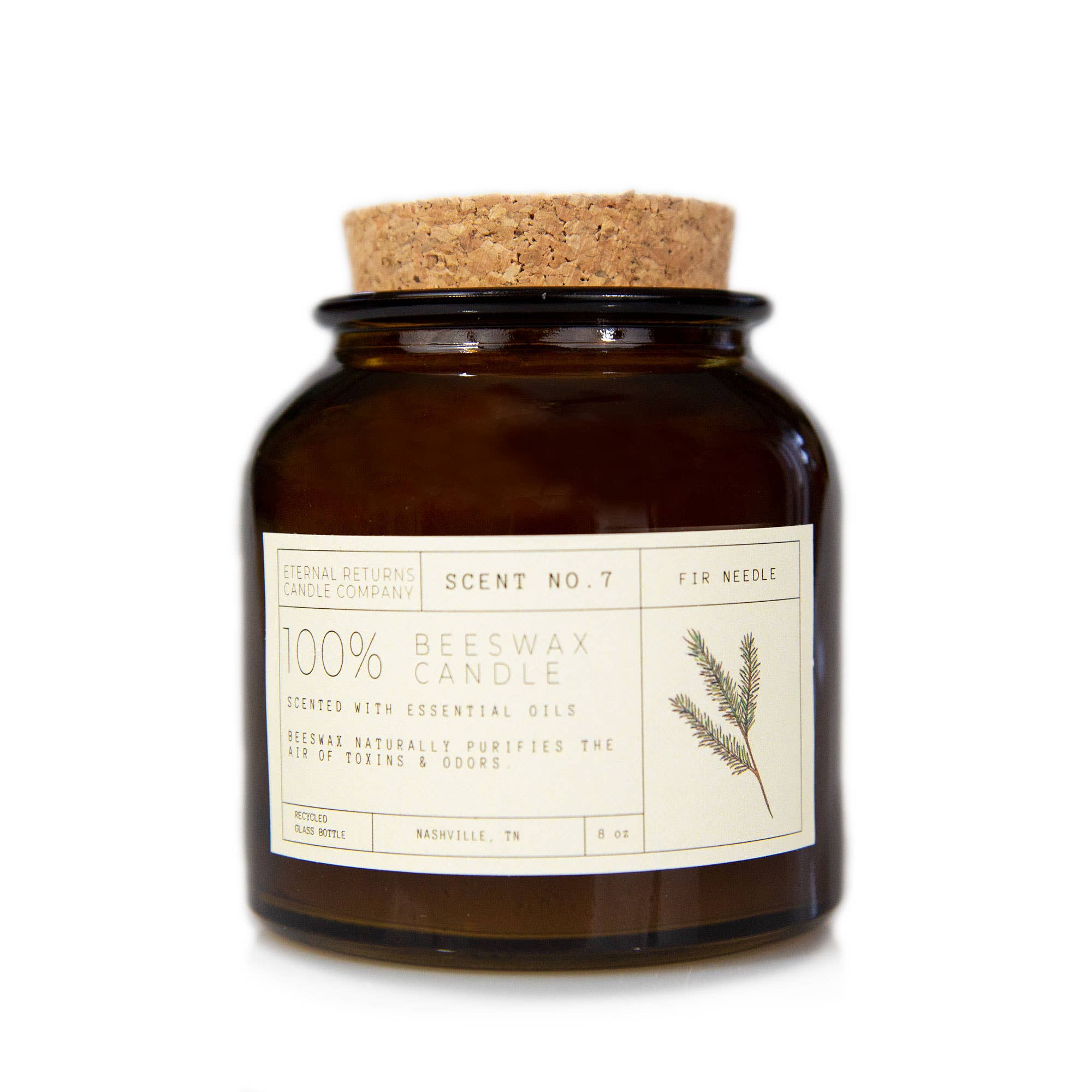 Beeswax Candle: Fir Needle