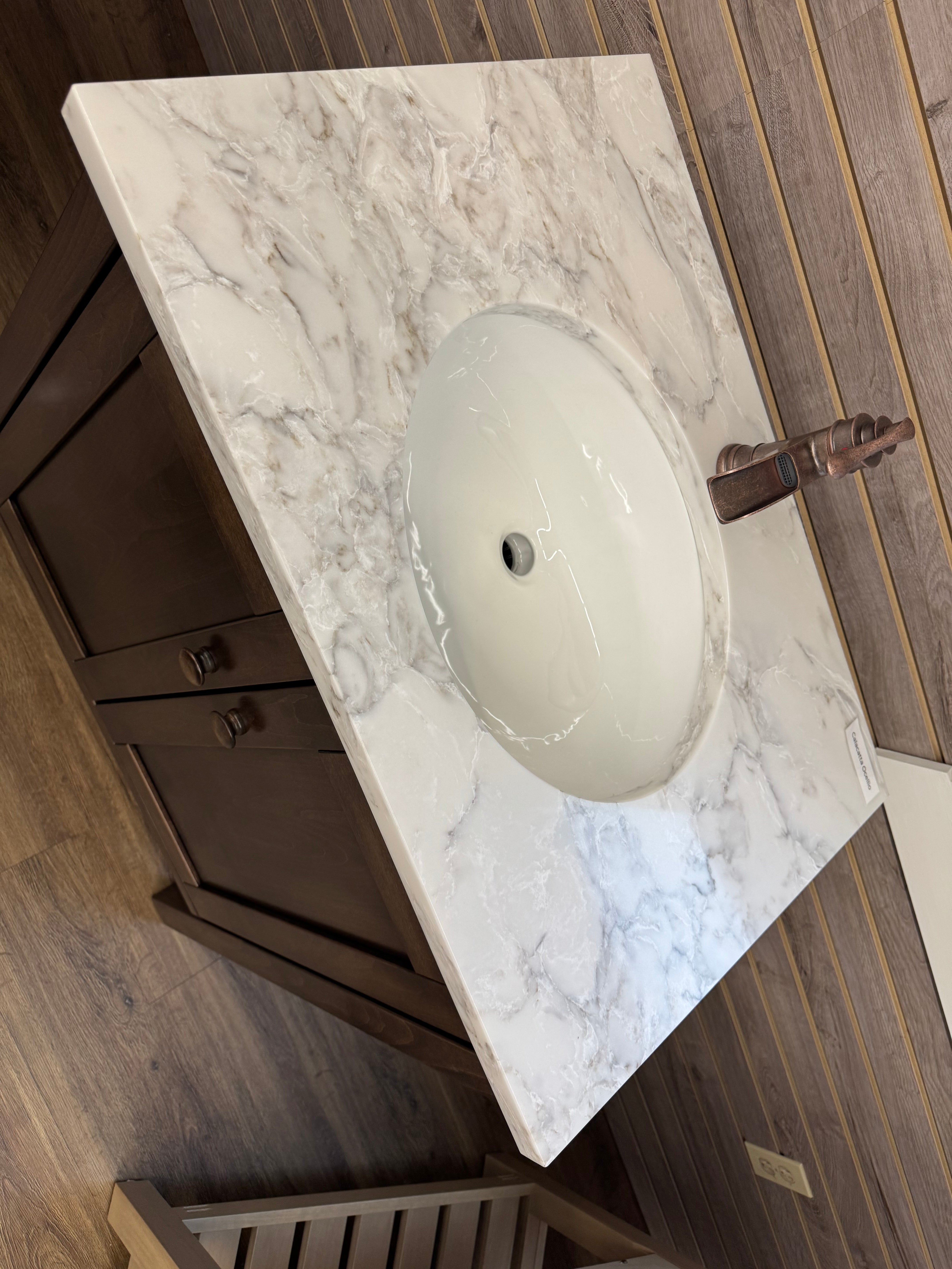 Amish made 30 inch Cabin Creek bathroom vanity in solid maple - handcrafted furniture near Lancaster