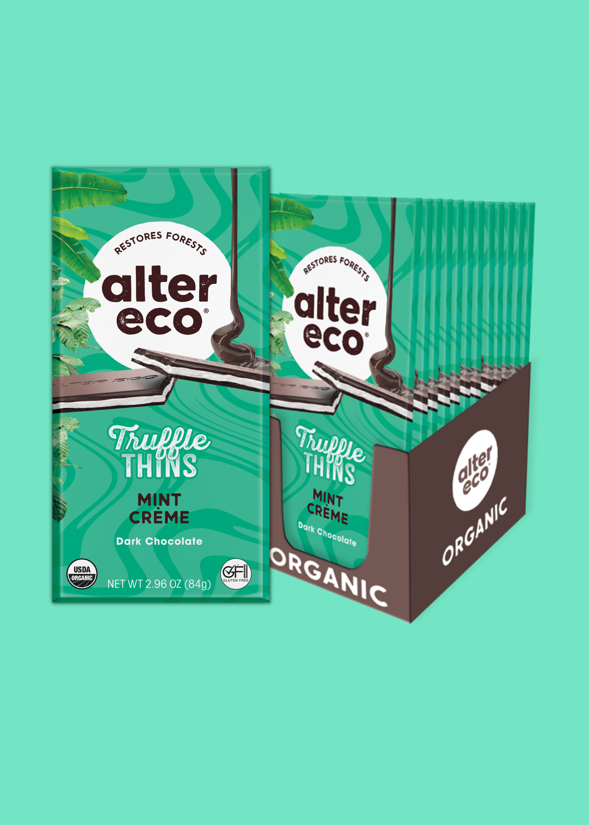 Mint Crème Truffle Thins | Sold Each