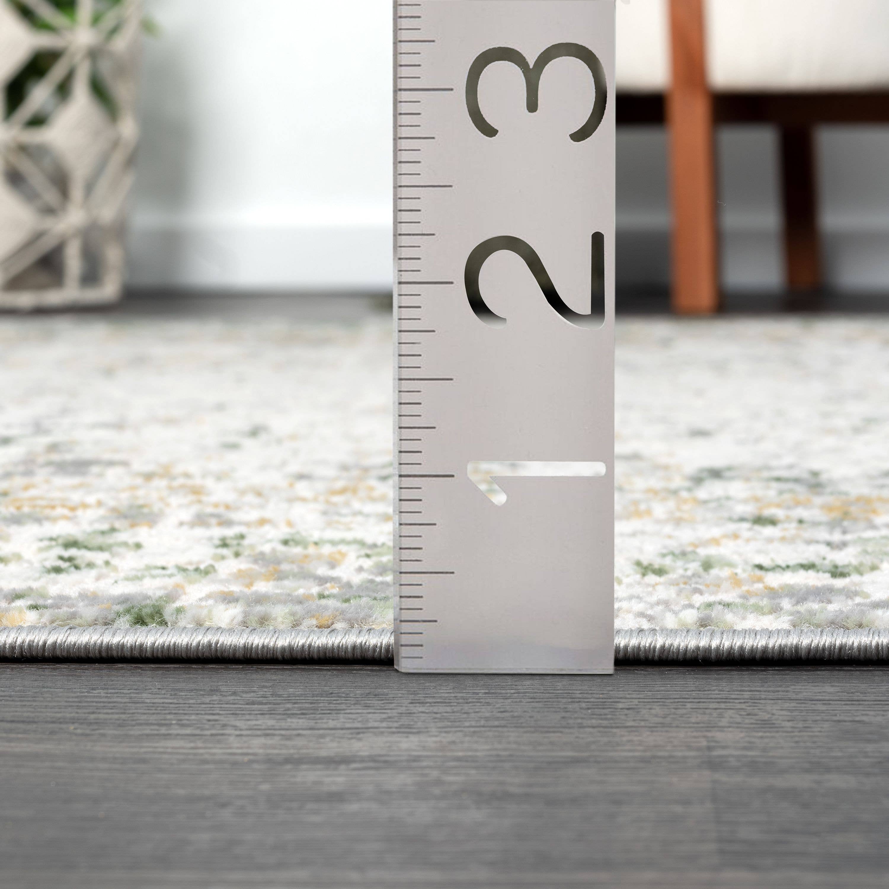 Atlas  - Contemporary Grey Green Area Rug