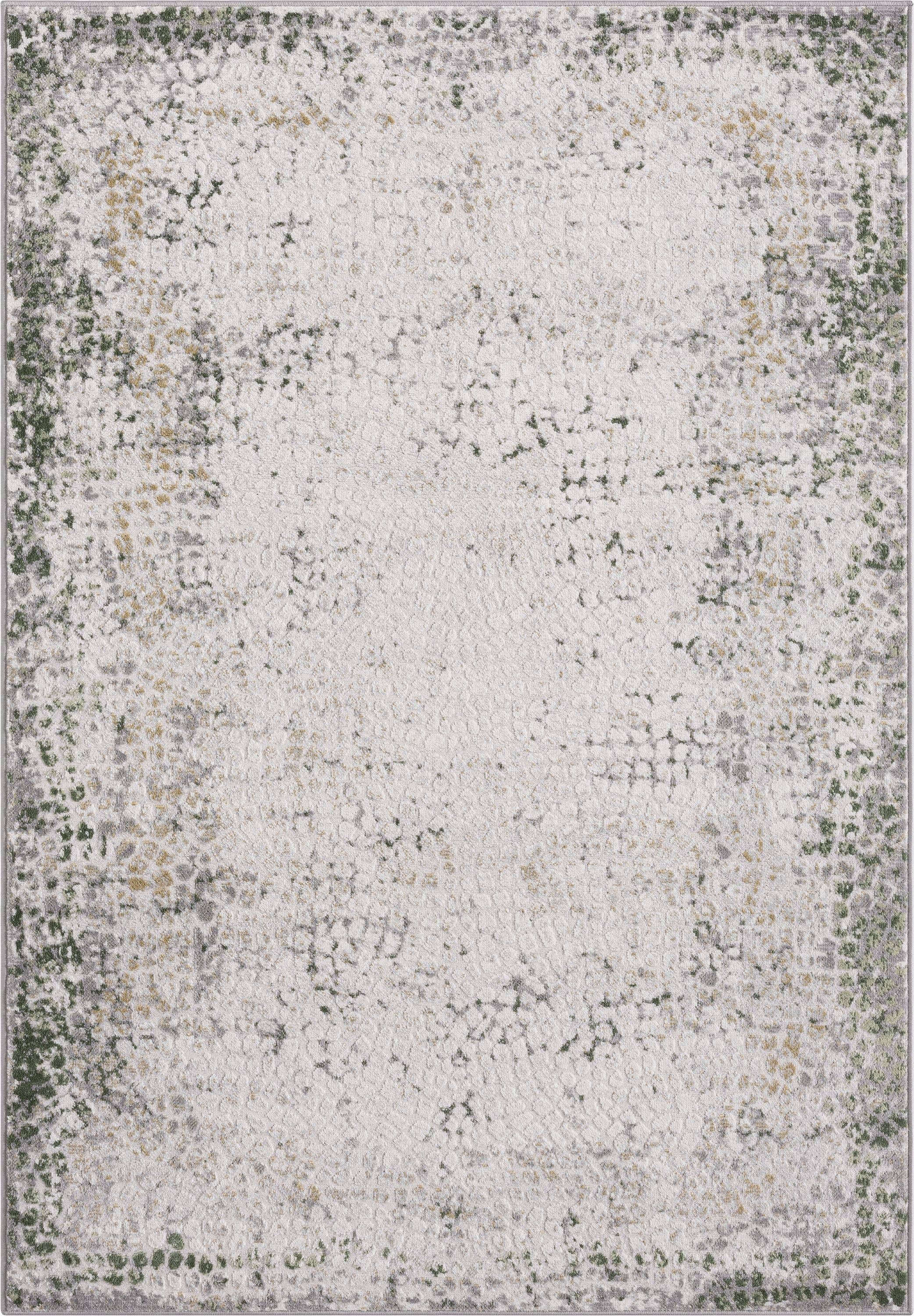 Atlas  - Contemporary Grey Green Area Rug