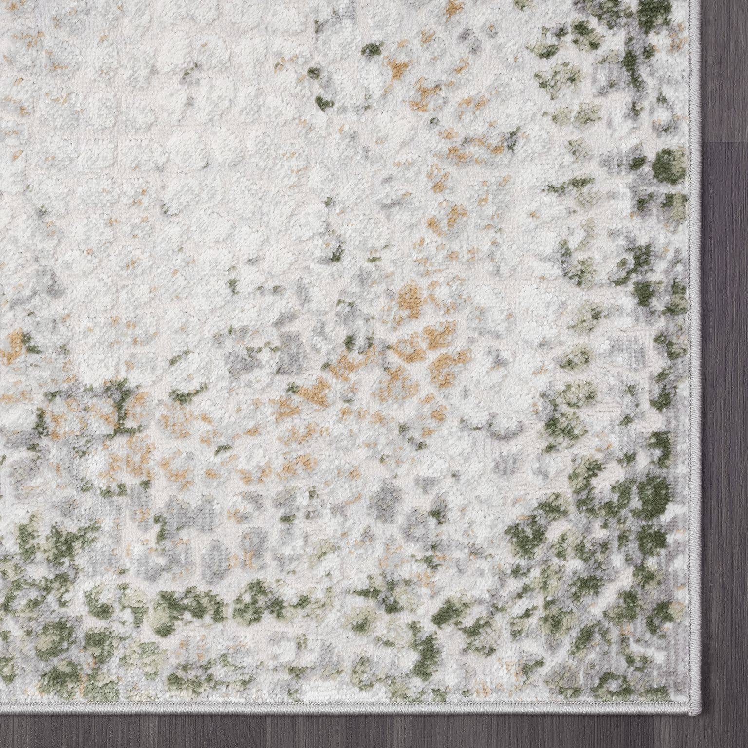 Atlas  - Contemporary Grey Green Area Rug