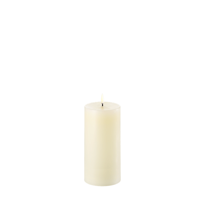 LED pillar candle, Ivory, Smooth,  3x6”