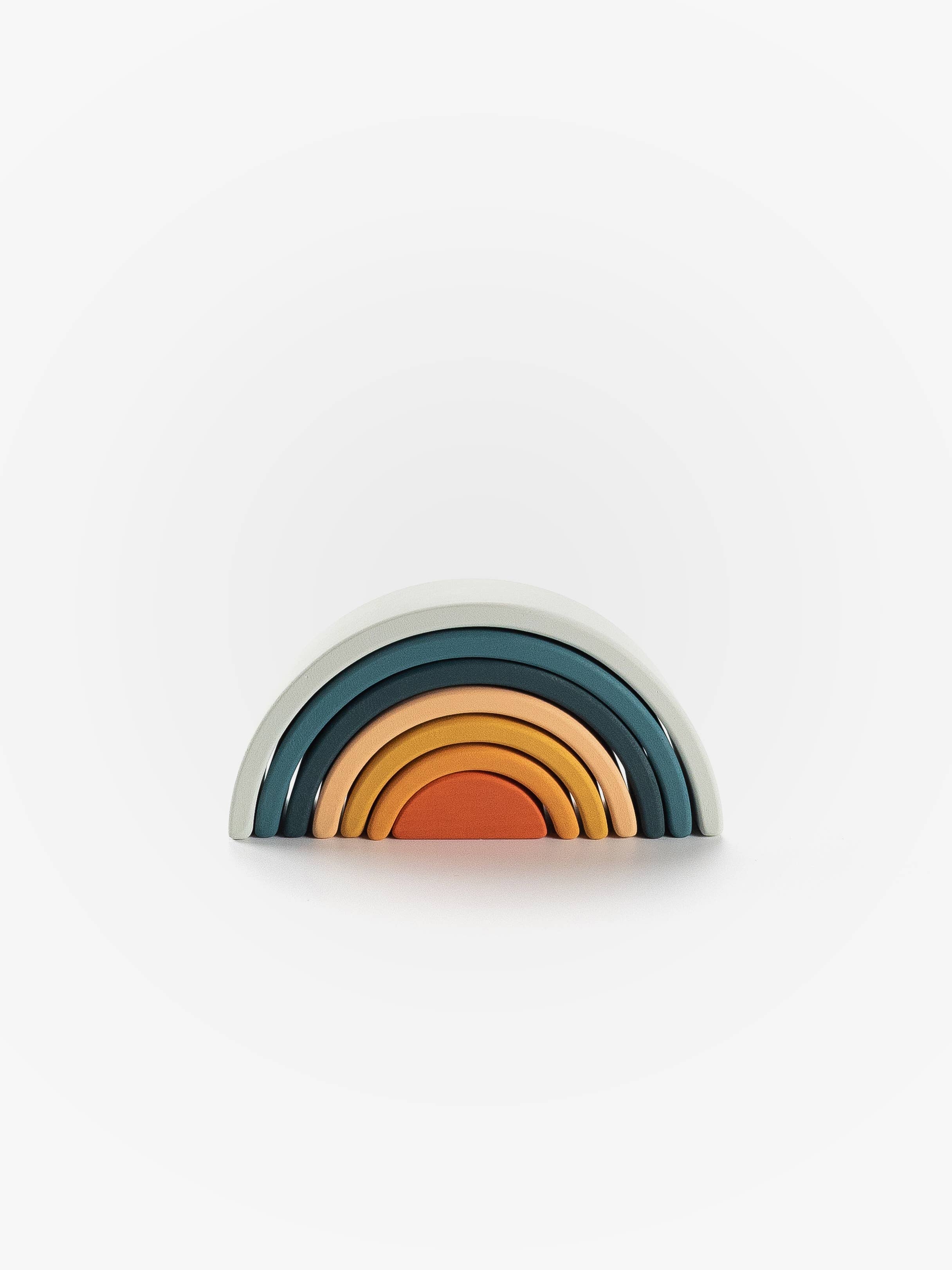 Wooden Rainbow Mini | Arch Stacking Toy | Lagoon