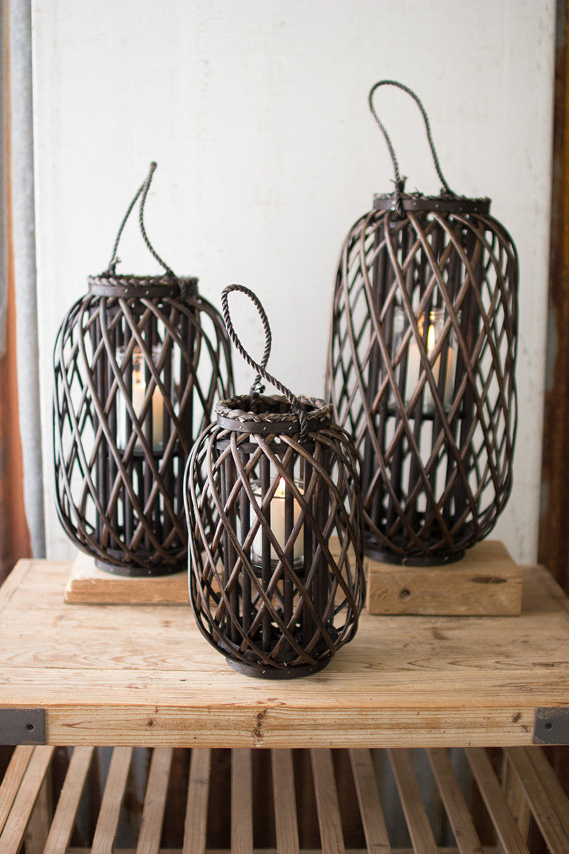Brown Willow Lantern
